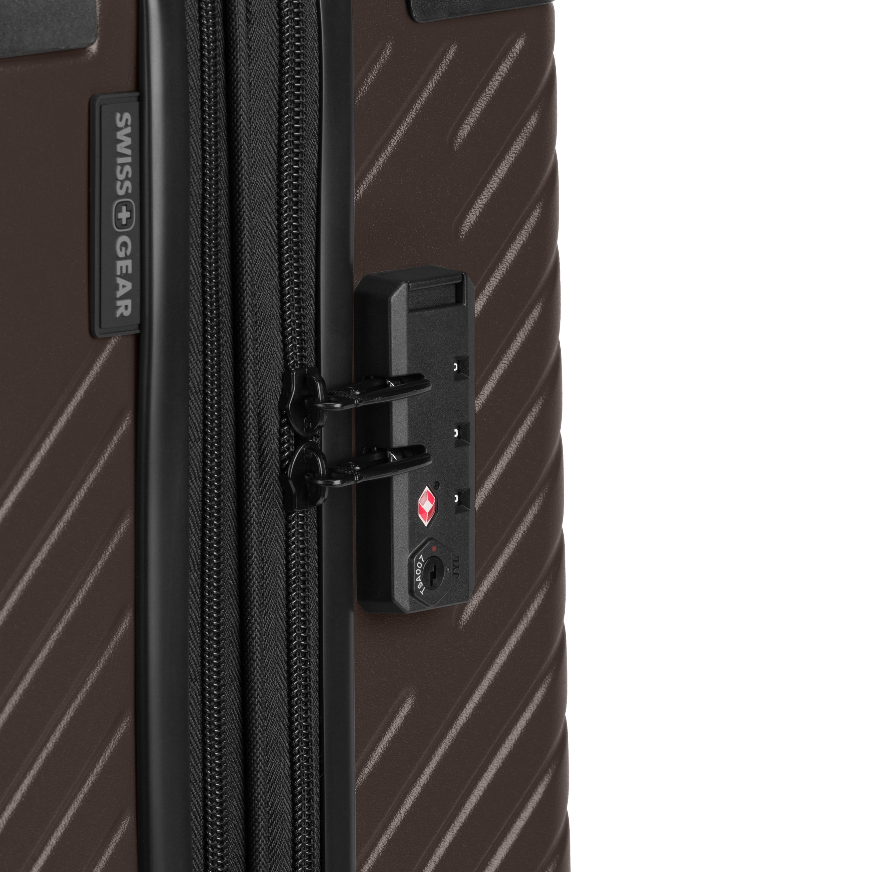 SWISSGEAR Edge Hardside Carry-On Spinner, Mocha Brown
