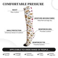 thumbnail image 4 of Picia Fast Food Printed Sports Compression Socks - 15-20mmHg Graduated Compression, High-Performance Soft and Breathable Socks for Men and Women, 4 of 5
