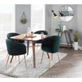 thumbnail image 6 of LumiSource Lindsey Contemporary Chair in Gold Metal and Green Velvet, 6 of 11