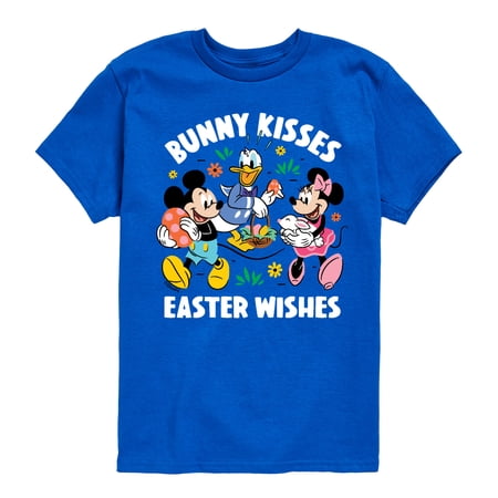 Mickey & Friends - Bunny Kisses Easter Wishes - Youth Short Sleeve Graphic T-Shirt