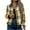 ZA-Yellow, variant on Aboser Womens Flannel Plaid Bomber Jacket Zip Up Shackets Trendy Stand Collar Coats Cozy Long Sleeve Outwear Baggy Casual Jackets with Pockets