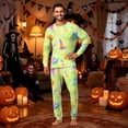 thumbnail image 2 of Halloween Family Pajamas Set Long Sleeve Crew Neck, Soft Matching Halloween Pajamas with Ghost Skull Print, Cool Family Halloween Pajama Set Sleepwear, 2 of 6