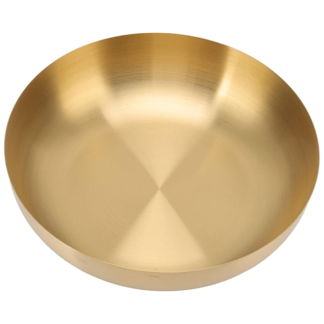 Gold Bowl Tazón Grande de Acero Inoxidable 304 Tazón para Mezclar Tazón para Servir de Acero Inoxidable 304 a Prueba de óxido Engrosado para Ensalada Tazón para Mezclar Alimentos
