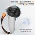thumbnail image 4 of Controller Grips Cover Compatible with Quest 3 Accessories, Silicone Cover with Non-slip Texture, Soft and Durable Nylon Controller Strap VR Controller Accessories, 4 of 7