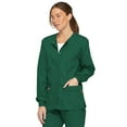 thumbnail image 4 of Dickies EDS Signature Medical Scrubs Warm Up Jacket for Women Snap Front Plus Size 86306, 4 of 8