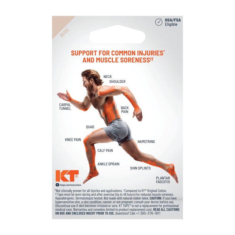 KT Tape PRO 3 Strip Fast Pack, Nastro kinesiologico Sintetico pretagliato. Unisex-Adulto, Rosa