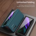 thumbnail image 5 of TECH CIRCLE Samsung Galaxy Z Fold 2 5G Case with Tempered Glass Screen Protector, Shockproof Anti-Scratch Hybrid Kickstand Full Protective Cover For Samsung Galaxy Z Fold 2,Cyan, 5 of 8