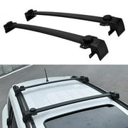 Angle View: Beamnova Roof Rack Cross Bars Top Cargo Luggage Carrier Aluminum Pair Fits Jeep Compass 2017-2018