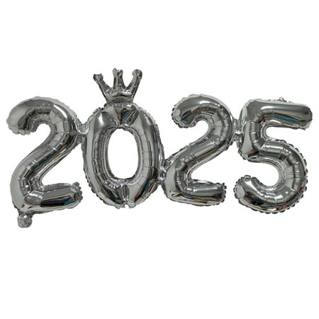 Ipretty 2025 Foil Number Balloons 2025 Number Balloons Decorations for New Year Foil 2025 Balloon Numbers for Wedding Birthday Parties Holiday Parties present