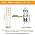 thumbnail image 4 of Ymam.Light 3 Watt G9 LED Light Bulb Equivalent 40W, Dimmable 2700K Warm White, G9/Bi-Pin Base (Set of 12), 4 of 7