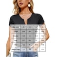 thumbnail image 3 of ZHENWEI Womens Short Sleeve Henley T Shirt Sexy Zipper V Neck Ribbed Knit Shirts Button Down Slim Fit Basic Summer Top, 3 of 9