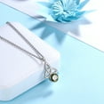 thumbnail image 5 of 925 Sterling Silver Celtic Knot Necklace for Women August Birthstone Peridot Green Gemstone Trinity Triquetra Irish Pendant Jewelry Birthday Gift Hipunk, 5 of 8