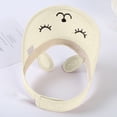 thumbnail image 5 of AJGRHE Children Open Top Sun Visor Hat Cute Cartoon Korean Style Baby Summer Cap Breathable Lightweight Outdoor Beach Bucket Headwear for Toddler Boys Girls White 2-6, 5 of 6