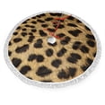 thumbnail image 2 of Falda de árbol de Navidad GHYGTY con estampado animal de leopardo, 90 cm, 2 of 4