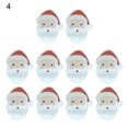 thumbnail image 2 of Zues 10Pcs/Set Adorable Santa Claus Shape Wine Card Christmas Style Cute Paper Wine Card Decor for Party, 2 of 7