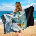 thumbnail image 6 of XYZCANDO Car Seat Towel Cover with Ocean Turtle Design, Car Seat Protector for Beach Trips and Outdoor Workouts, 6 of 11