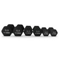 thumbnail image 6 of HolaHatha 2, 3, and 5 Pound Neoprene Dumbbell Free Weight Set with Rack, 6 of 9
