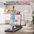 thumbnail image 6 of Hind 2.5HP Treadmills, Compact Under Desk Walking Treadmill Pad with Handle Bar Removable, 0%-8% Incline, Remote Control and LED Display, Blue, 6 of 9