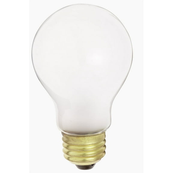 Satco Lighting S5021 Single 50 Watt Dimmable A19 Medium (E26) Incandescent Bulb - Frosted