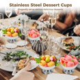 thumbnail image 3 of 8PCS Stainless Steel Dessert Cups, Metal Dessert Bowls with Forks, Reusable Salad Serving Bowls, Tasting Sauce Cups, Decorative Ice Cream Containers for Homes, Parties, 5.4oz, 3 of 6