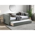 thumbnail image 2 of Meridian Furniture Lit de Jour Simple en Cuir Végane Vert Beverly, 2 of 8