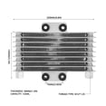 thumbnail image 5 of Enfriador de Aceite Aluminio 125ml Radiador de Enfriamiento del Enfriador de Aceite del Motor para 125CC-250CC Moto Dirt Bike ATV(Plata) Ecomeon no, 5 of 5