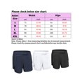 thumbnail image 5 of Avamo Laides Swimwear Solid Color Bathing Suit Drawstring Swimsuit Mini Swim Shorts Surfing Swimming Black XL, 5 of 5