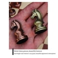 thumbnail image 1 of Folding Metal Chess Chess Box Chess Pieces Metal Chess, 1 of 5