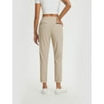 thumbnail image 5 of BALEAF Womens Business Casual Pants Petite Work Pants Dressy Casual Slacks Golf Travel Stretch Ankle Length Beige S, 5 of 7