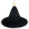 thumbnail image 2 of GRACEART Women Bridal Long Maxi Tulle Skirt Floor Length Long Train Overskirt for Wedding, 2 of 3