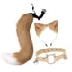 thumbnail image 5 of Diadema de Orejas de Gato con Set de Orejas y Cola Animal Disfraz de Peluche para Fiesta Temática Cumpleaños Espectáculos Carnaval Sesión Fotográfica Café, 5 of 8