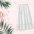 thumbnail image 4 of Women Half Skirt Embroidery Half Skirt Meat Slim A-Line Skirt Women Elastic High Waist Waist Skirt Vacation Holiday Female Dailywear, 4 of 5