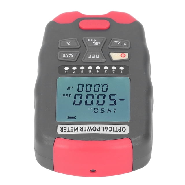 Probador de Cable de Fibra óptica Portátil 3 en 1 Medidor de Potencia de Fibra óptica Lámpara LED Probador de Cable de Red óptica 10KM Fuente de Luz Roja Medidor de Potencia ANGGREK Otros