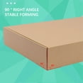 thumbnail image 4 of Caja de embalaje en ángulo recto, caja de papel corrugado para lavandería, portador de regalo, herramientas, soporte de almacenamiento, Almacenamiento y organización del hogar Rojo 130x80x25mm Injueey HA073124-04, 4 of 6