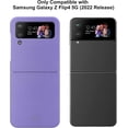 thumbnail image 2 of for Samsung Galaxy Z Flip 4 Case (2022) with Hinge Protection, Sandstone Texture, Hard PC + Soft TPU Hybrid Protective Case for Galaxy Z Flip4 5G - Purple, 2 of 14