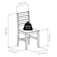 thumbnail image 3 of Winsome Alamo 3-Piece Round Drop Leaf Table with 2 Hamilton Ladder Back Chairs - 94356, 3 of 9