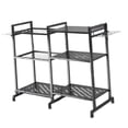 thumbnail image 2 of DYNWAVECA Organisateur d'Outils de Jardin Support de Rangement en Acier au Carbone Accessoire Multicouche pour Râteaux Abri Extérieur, 2 of 9