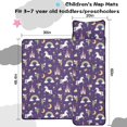thumbnail image 5 of Princess and Castle Purple Pattern Teens Toddler Nap Mat with Pillow, Sleeping Mat Bag for Preschool Daycare 60"x20", 5 of 6
