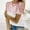Pink, variant on Blouses for Women Fashion 2023 Valentine's Day Gift Women Ladies Stripe Short Sleeve O-neck Pullover Lace Tops Shirts Blouse Black