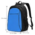 thumbnail image 5 of Daiia Dodgerblue Pattern USB Charging Backpack for Men and Women, Anti-Theft Backpack,Travel Backpack,School Backpack,College Backpack,Laptop Backpack, 5 of 7