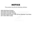 thumbnail image 2 of CMX Front Rear Disc Brake Rotors Kit for Car Chevrolet Traverse GMC Acadia Blazer Buick Enclave Equinox EV K8-101065, 2 of 8