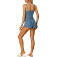 thumbnail image 3 of Unique Bargains Women's Pajama Spaghetti Strap Cami Shorts Lounge Sleepwear Sets, 3 of 5