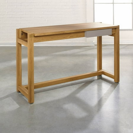 Sauder Soft Modern Desk, Pale Oak