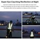 thumbnail image 4 of 1 Pieza Chaleco de Seguridad Amarillo Ajustable Tira Reflectante Elástica Adhesivo Chalecos Amarillos Adultos con 2 Piezas Brazalete de Seguridad para Niños Mujeres Ciclista Correr Trotar, Andar en B, 4 of 5