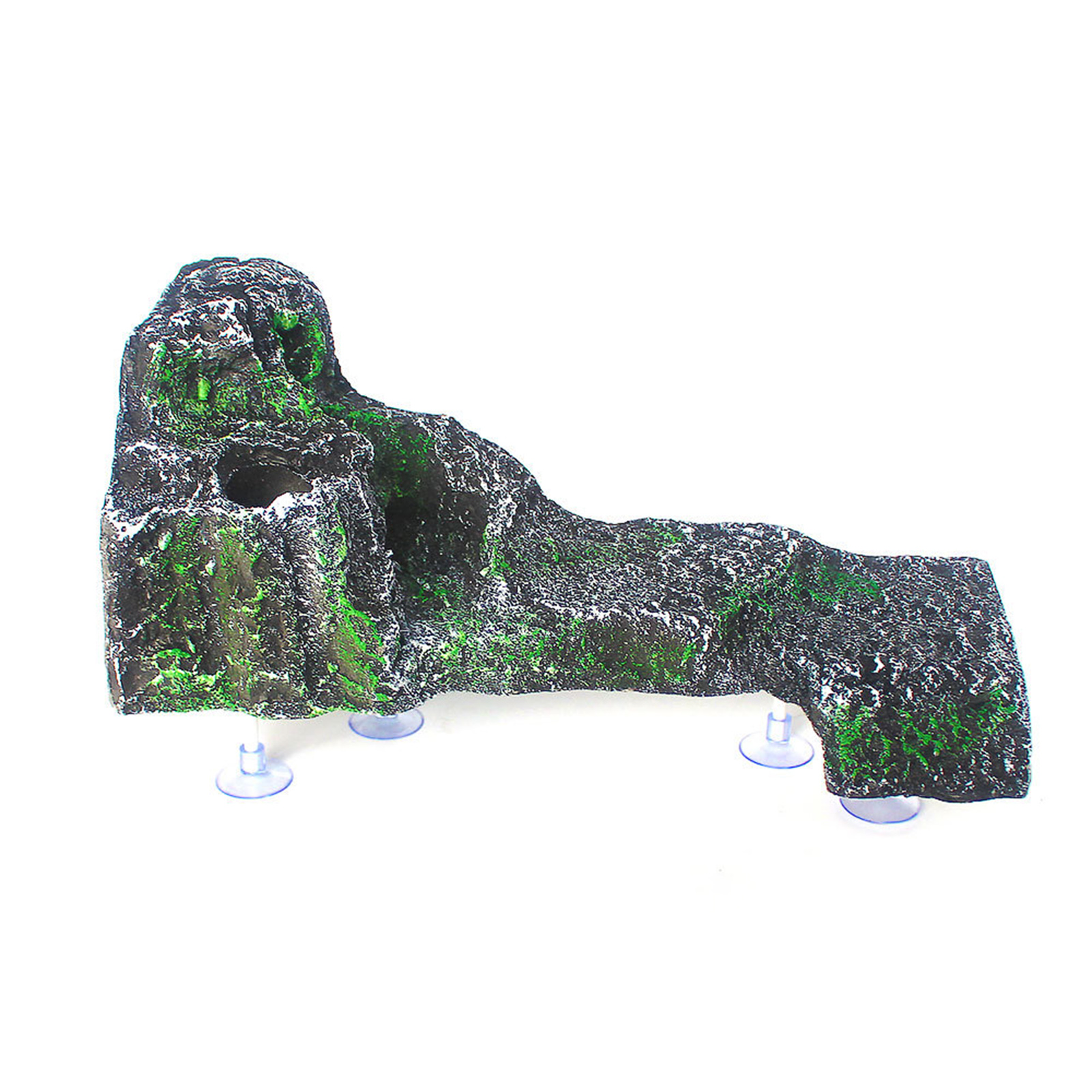 Mdesiwst Fish Tank Ornament Non-fading Realistic Wear-Resistant Fish Turtle Hideout Shelter Decoration for Home