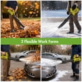 thumbnail image 5 of Leaf Blower Cordless W/2*6.0Ah Batteries&1.9A Charger, 680CFM 280MHP Electric Cordless Leaf Blower, Portable Battery Powered Blowers for Leaves Blowing, Patio Cleaning, Lawn Care, 5 of 12
