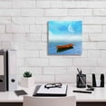thumbnail image 3 of Epic Graffiti 'Seascape Ad3' by Ata Alishahi, Giclee Canvas Wall Art, 12"x12", 3 of 8