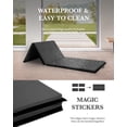 thumbnail image 3 of YRLLENSDAN Gymnastics Mats, Cartwheel Mat Wrestling Mat Yoga Mat Thick 2 Inch Folding Exercise Mat Tumbling Mats for Gymnastics for Home, Black, 3 of 7