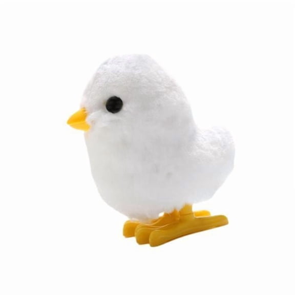 jeetily 6xChick Plush Wind up Toy Realistic Novelty for Birthday Gifts Basket Stuffers White 31g 6 Pcs