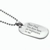 Personalized Planet Stainless Steel Oval Dog Tag Pendant